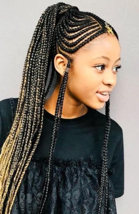 Fulani Braids Ponytail