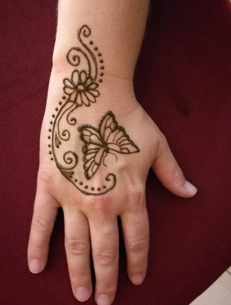 Henna Butterfly Tattoo (1)