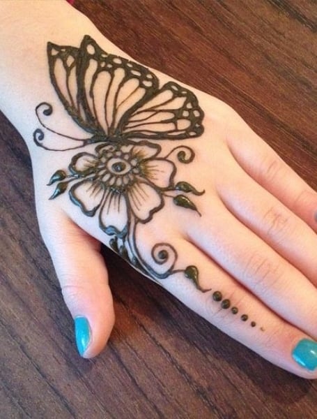 Henna Butterfly Tattoo