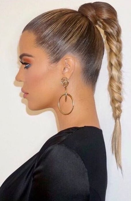 High Braided Ponytail