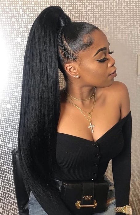 30 Cute Braided Ponytail Hairstyles for Black Hair That Will Make You Look  Stylish | Zaineey's Blog