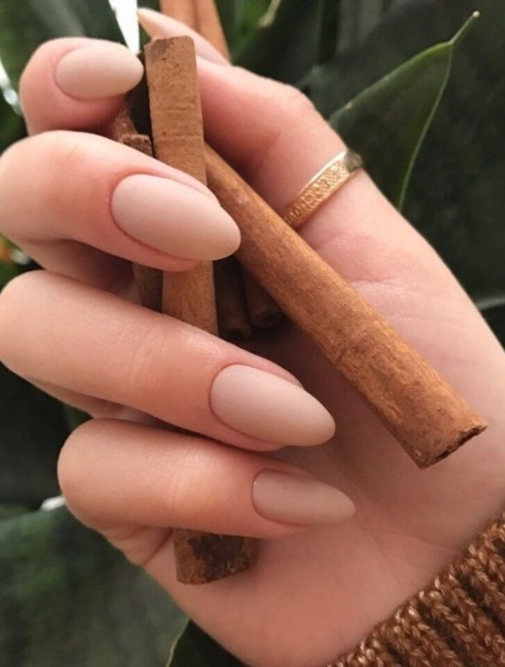 Matte Nude Nails