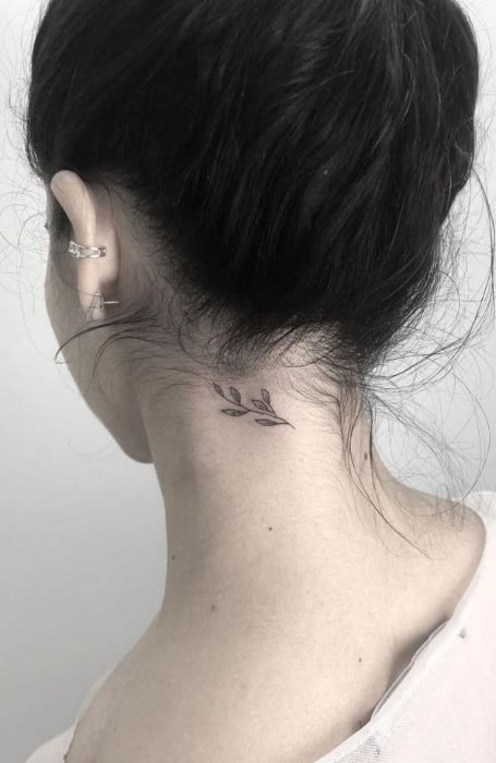 Meaningful Small Neck Tattoos 