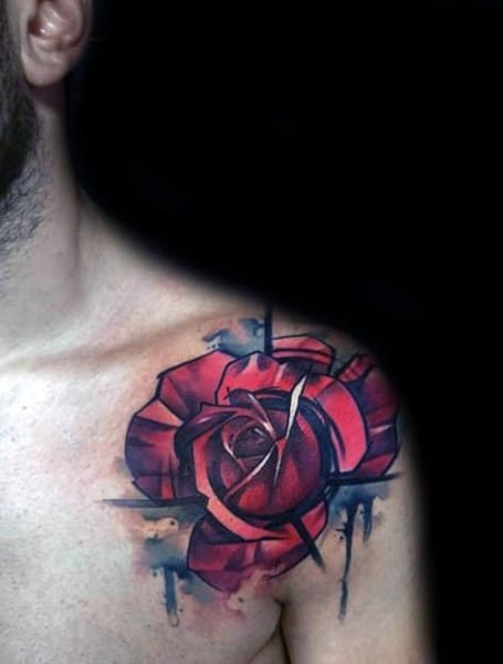 Rose Shoulder Tattoo (1)