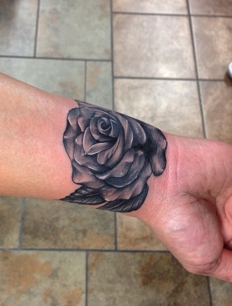 Rose Wrist Tattoo (3)