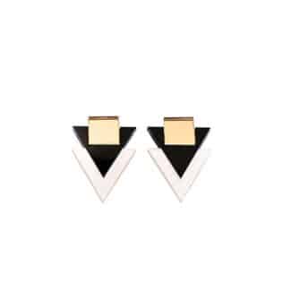 Sana Dash Of Gold Acrylic Earrings