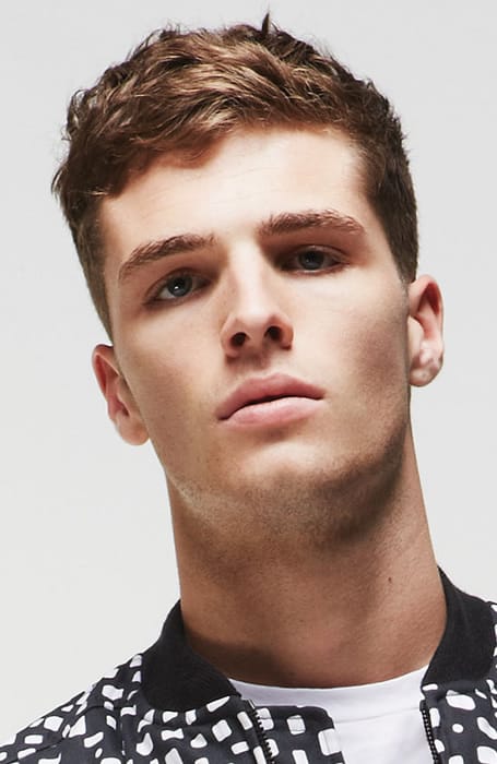 Short messy online hair men