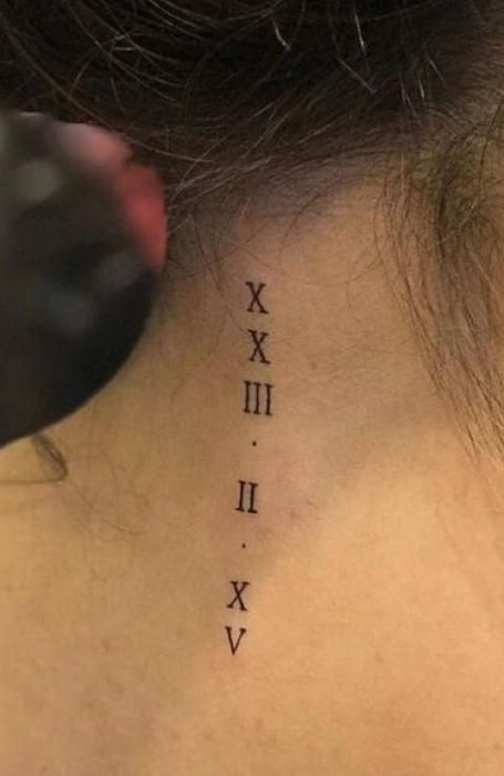 Simple Neck Tattoos