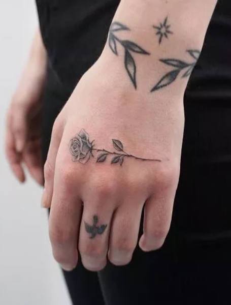 Small Rose Tattoos