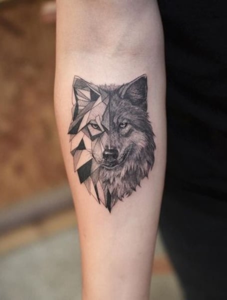 Small Wolf Tattoos