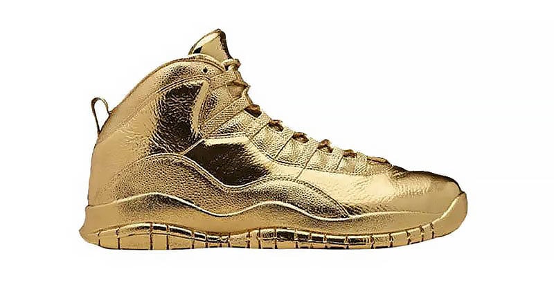 Solid Gold Ovo X Air Jordans
