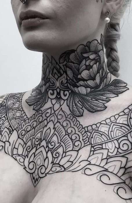 12 Simple Neck Tattoo Designs That Are Subtle And Elegant