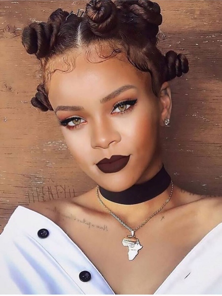 Rihanna Bantu Knots