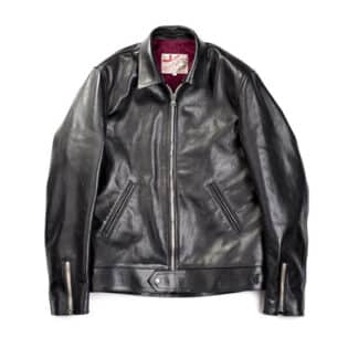 Addict Ad 01 Horsehide Leather Jacket Black