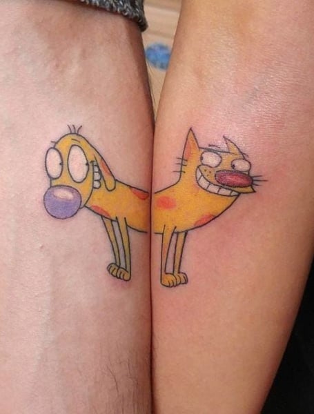 Cat Dog Tattoo 