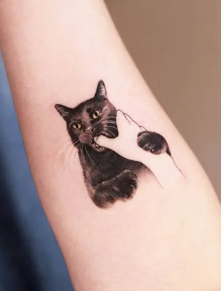 Cat Memorial Tattoo 