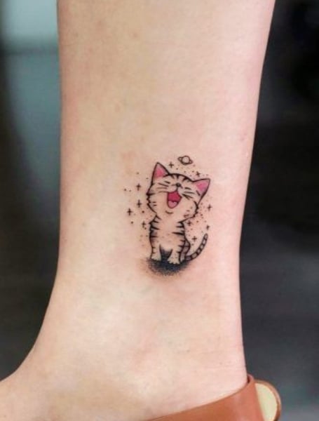 Cute Cat Tattoo 