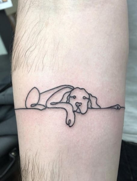 Cute Dog Tattoo