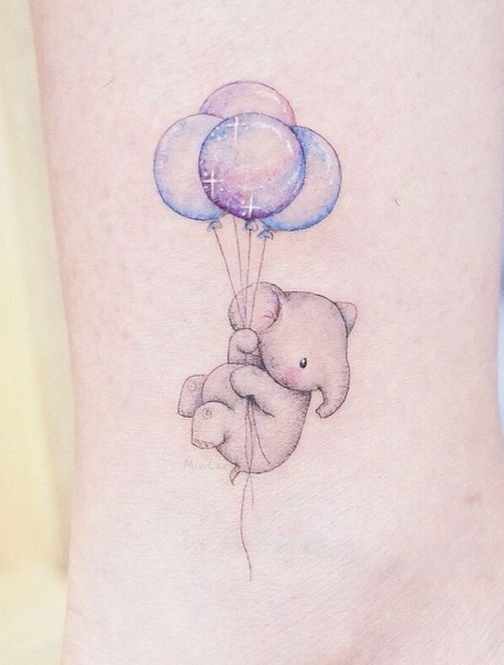 Cute Elephant Tattoos (1)