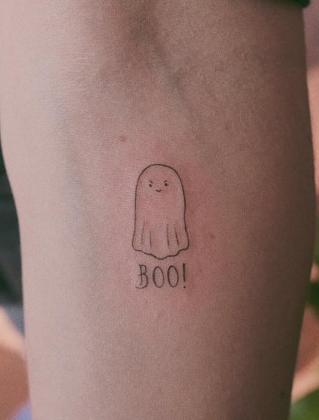 Cute Ghost Tattoos (1)