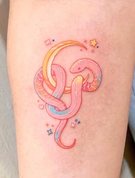 Cute Snake Tattoo (1)