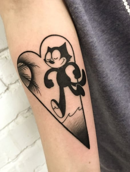 Felix The Cat Tattoo 