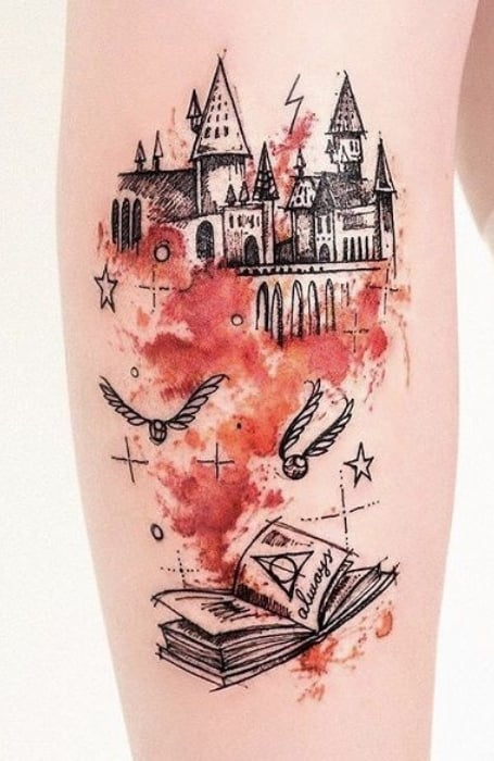 Harry Potter Book Tattoo