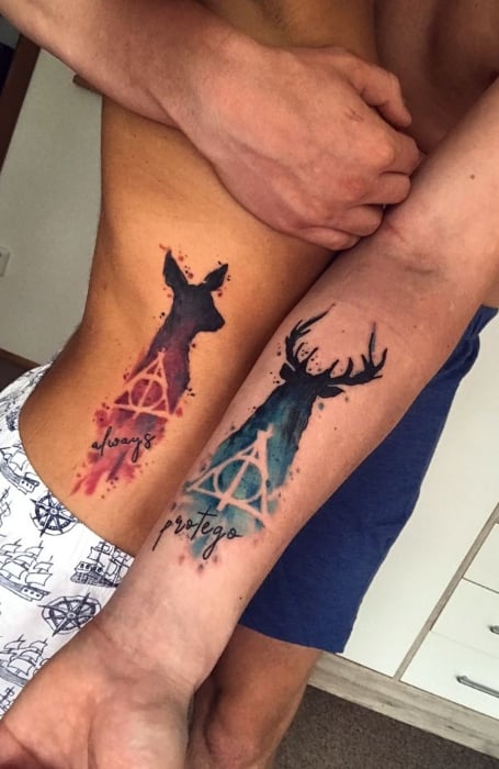 Harry Potter Couple Tattoos