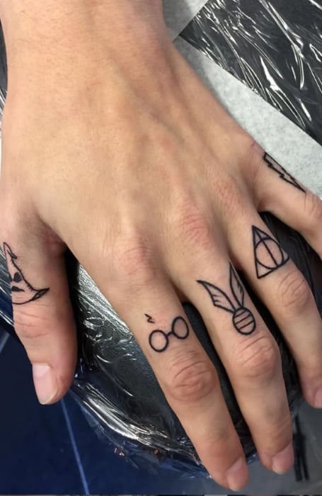 Harry Potter Finger Tattoo