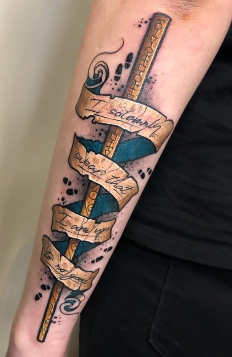 Harry Potter Forearm Tattoo