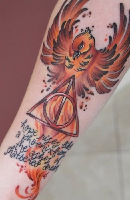 Harry Potter Tattoos  This was done in November 2007 by my dad James