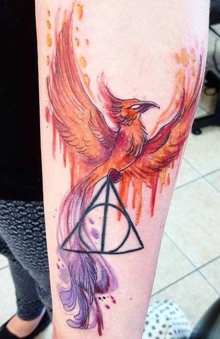 Harry Potter Phoenix Tattoo (2)
