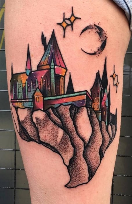 Harry Potter Thigh Tattoos (1)