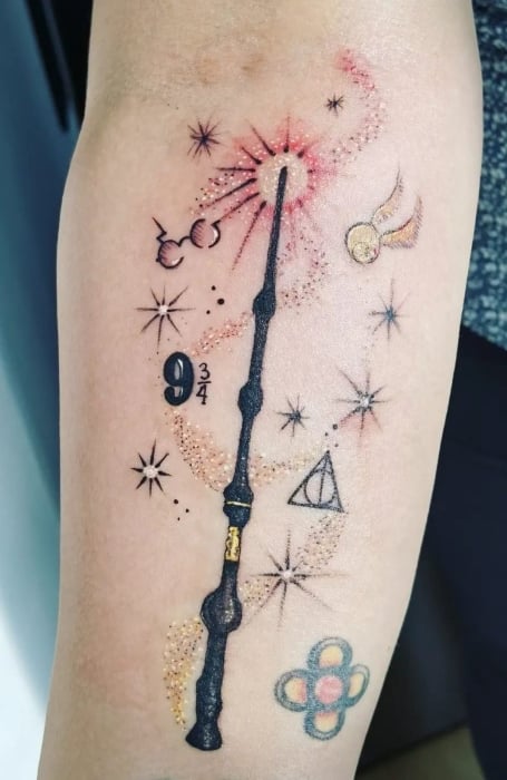 Harry Potter Tattoo  Harry tattoos Harry potter tattoo sleeve Harry  potter tattoos