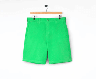 Lightweight Cotton Shorts Acid Green