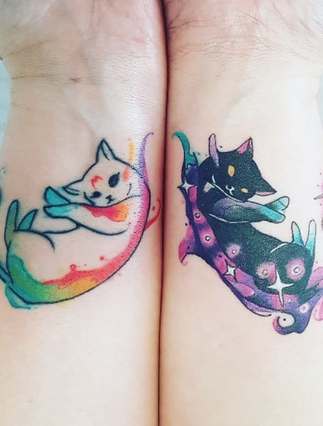 Matching Cat Tattoos 