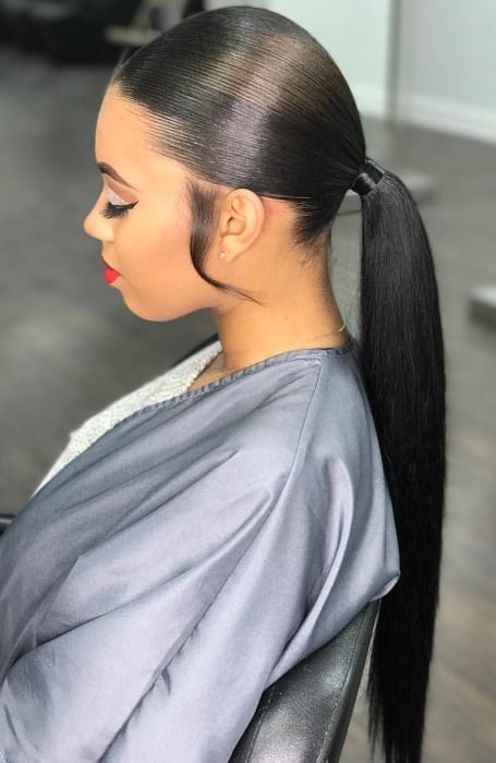 15 Pretty Ponytail Hairstyles with Weave