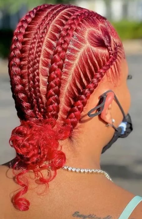 Red Stitch Braids (1)