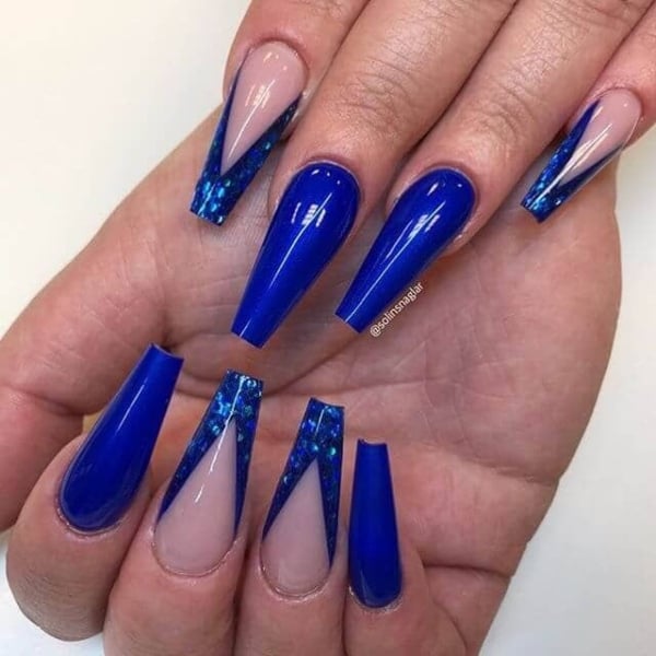 Royal Blue Prom Nails (1)