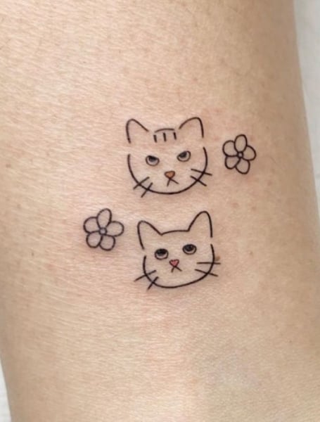 Simple Cat Tattoo 