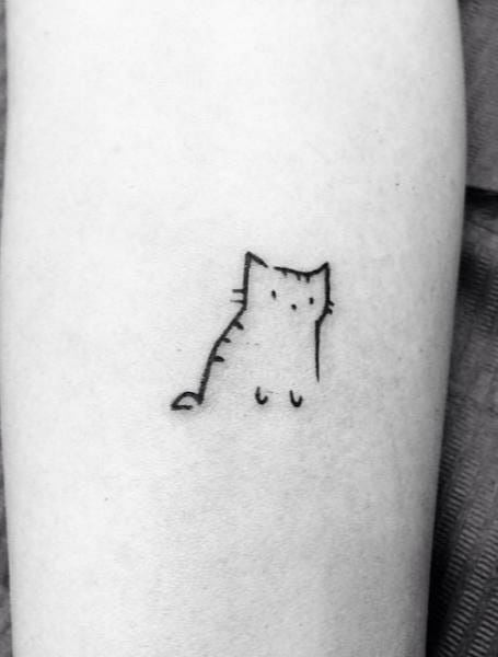 Simple Cat Tattoo