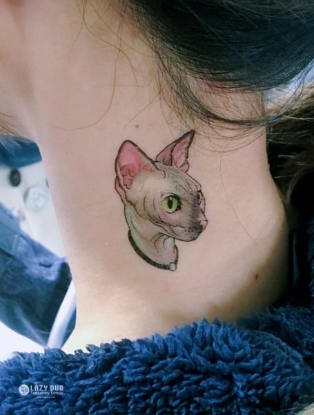 Sphynx Cat Tattoo 