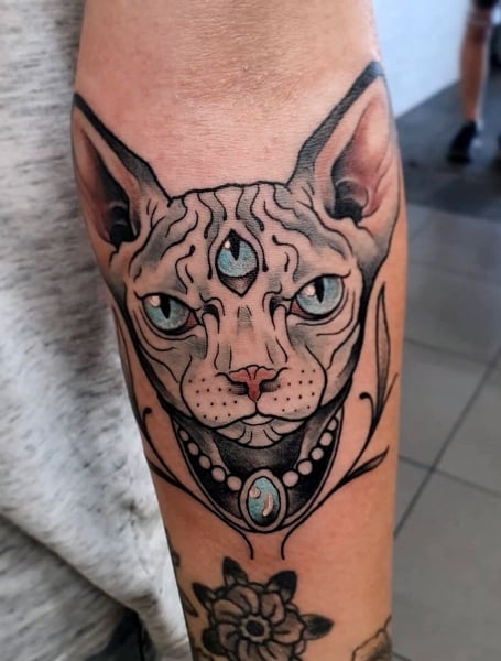 Sphynx Cat Tattoo