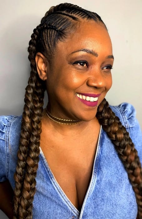 25 Coolest Stitch Braids Hair Ideas for 2023 - The Trend Spotter