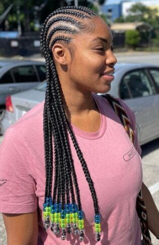 25 Coolest Stitch Braids Hair Ideas for 2024 - The Trend Spotter