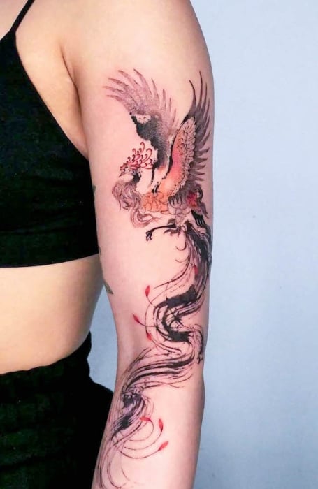 Unique Phoenix Tattoo (1)