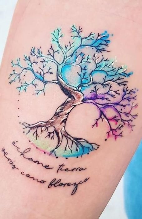 Unique Tree Of Life Tattoo