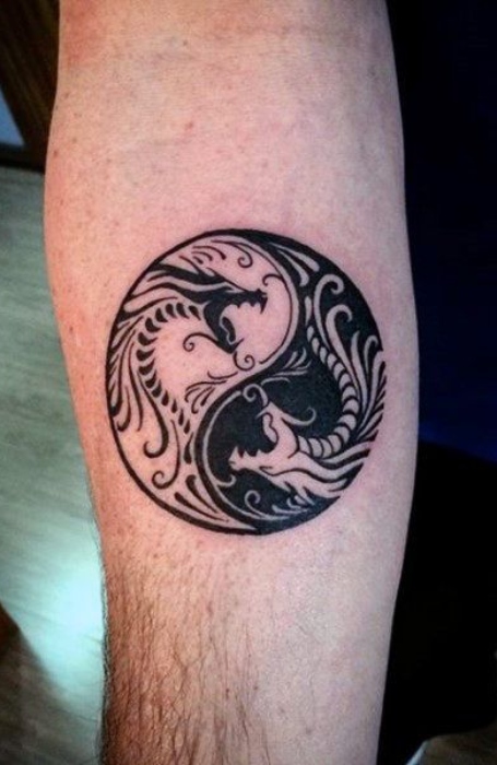 Unique Yin Yang Tattoo