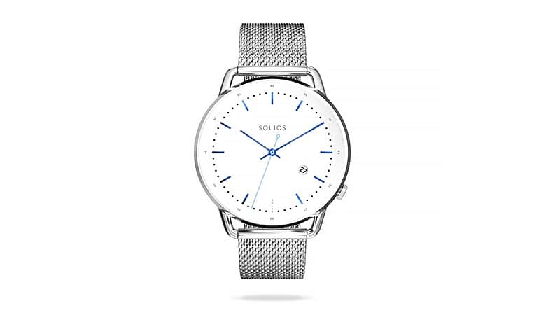 White Curve Solar Watch Solios Tennage Boy