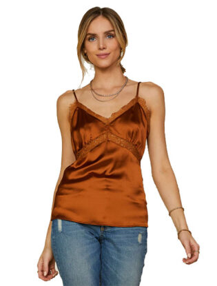 Asos Lace Cami Brown